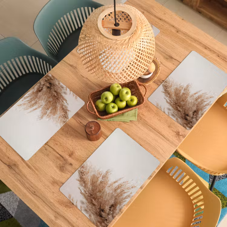 Placemat - 6 stuks - Gras - Planten - Natuur - Pampasgras — 5