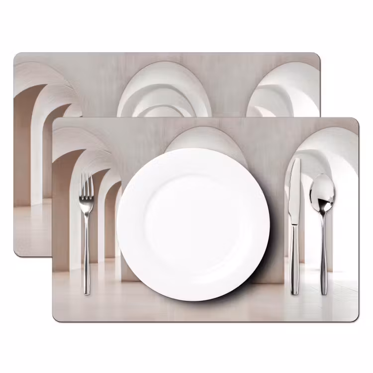 Placemat - 6 stuks - Hal - Bogen - Symmetrisch - Modern — 2