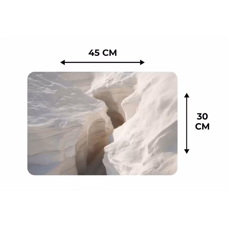 Placemat - 6 stuks - Kloof - Wit - Sneeuw — 3