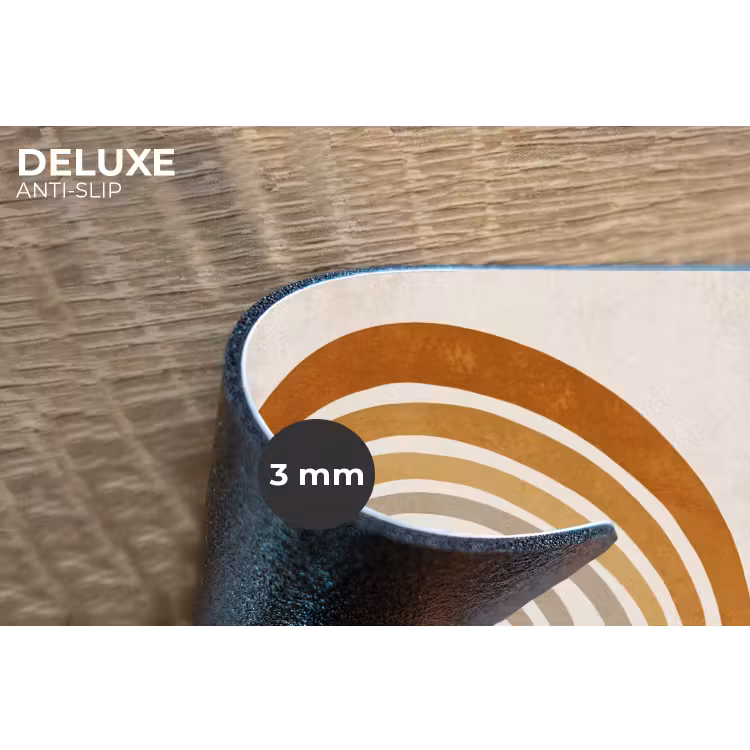 Placemat - 6 stuks - Minimalistisch - Boog - Lijnen - Beige — 4