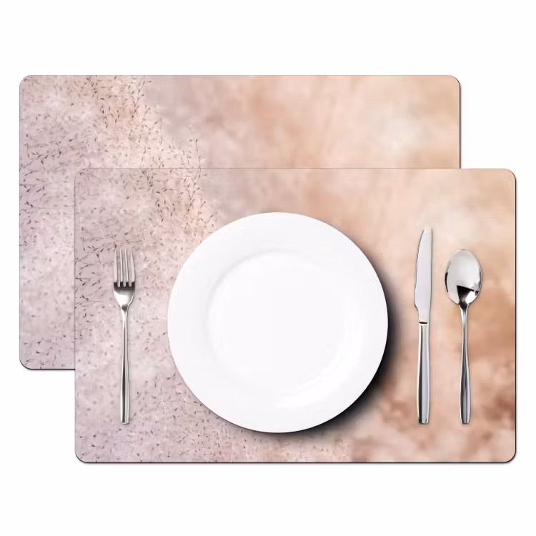 Placemat - 6 stuks - Pampasgras - Structuur - Planten - Natuur — 1