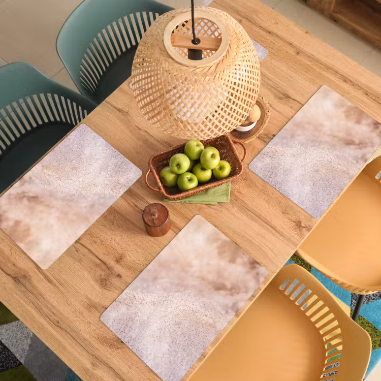 Placemat - 6 stuks - Pampasgras - Structuur - Planten - Natuur — 5
