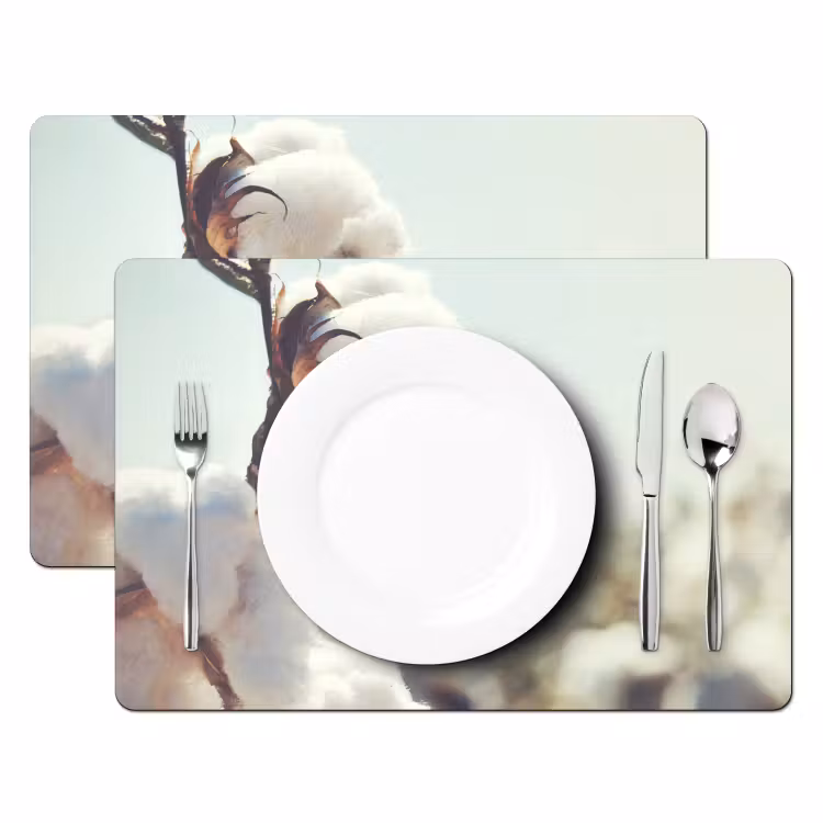 Placemat - 6 stuks - Planten - Bloem - Tak - Natuur — 1