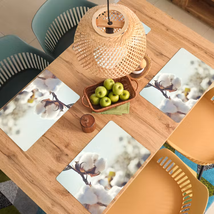 Placemat - 6 stuks - Planten - Bloem - Tak - Natuur — 5