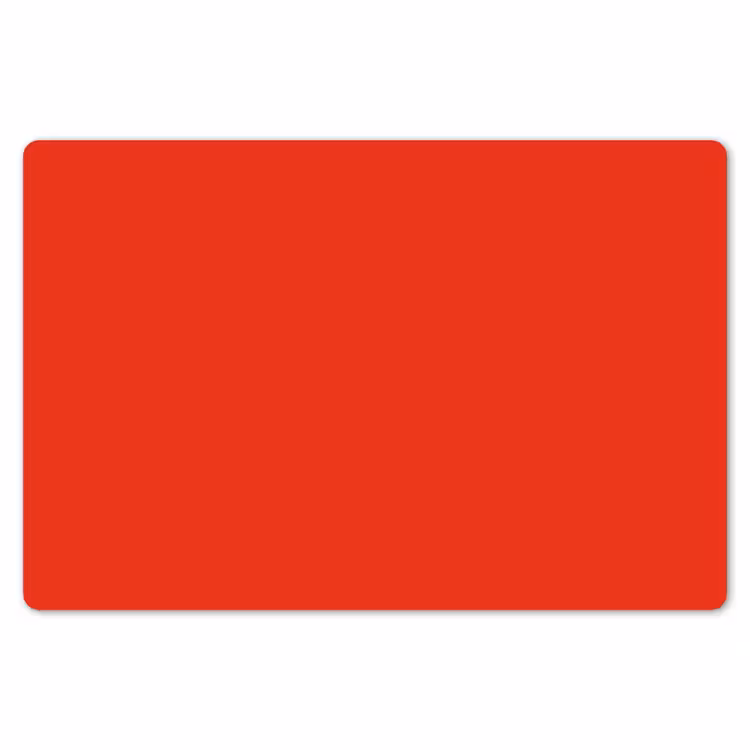 Placemat - 6 stuks - Rood - Kleur - Effen — 7