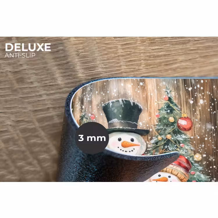 Placemat - 6 stuks - Sneeuwpop - Familie - Kleurrijk — 4