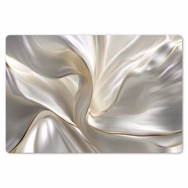 Placemat - 6 stuks - Stof - Plooien - Goud — 7
