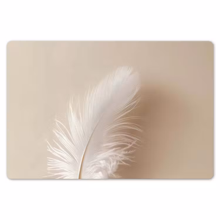 Placemat - 6 stuks - Veer - Minimalistisch - Roze — 7