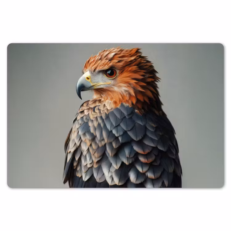 Placemat - 6 stuks - Vogel - Realistisch - Veren - Bruin — 7