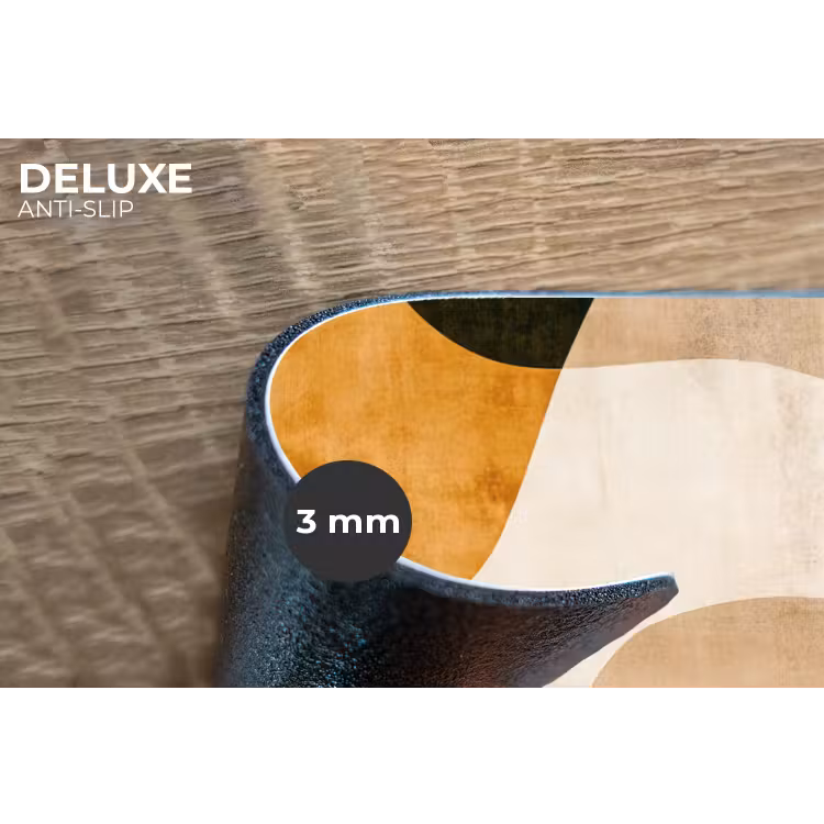Placemat - 6 stuks - Vormen - Okergeel - Abstract — 4