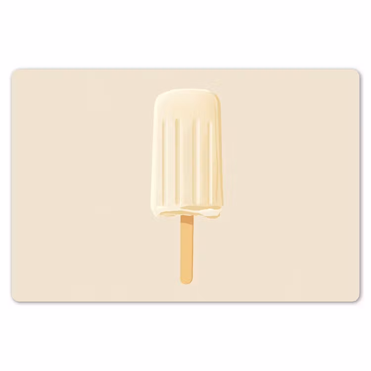 Placemat - 6 stuks - Minimalistisch - Waterijsje - Stokje - Beige — 7
