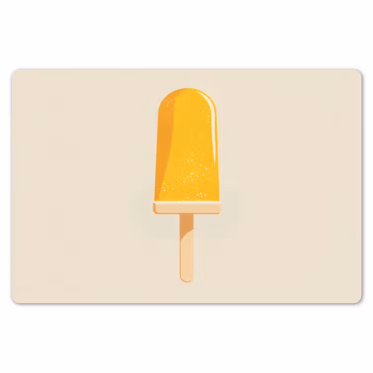 Placemat - 6 stuks - Oranje - Stokje - Waterijsje — 7