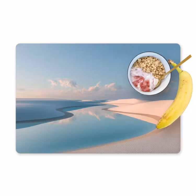 Placemat - 6 stuks - Duinen - Waterplas - Oneindige rust — 1