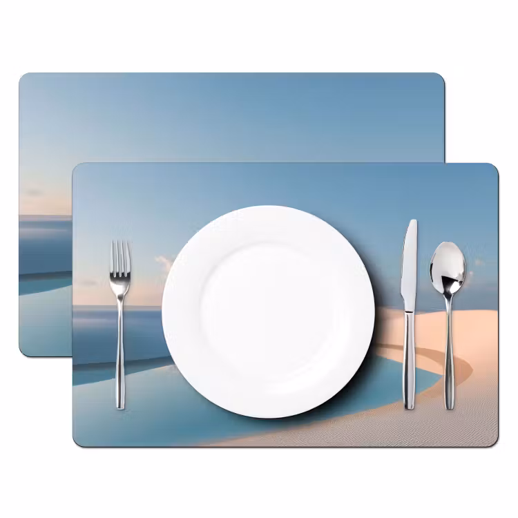 Placemat - 6 stuks - Duinen - Waterplas - Oneindige rust — 2