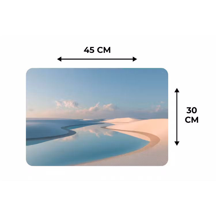 Placemat - 6 stuks - Duinen - Waterplas - Oneindige rust — 3