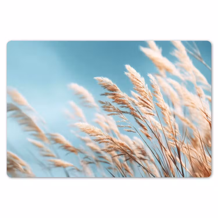 Placemat - 6 stuks - Siergras - Wind - Lichtbruin — 7
