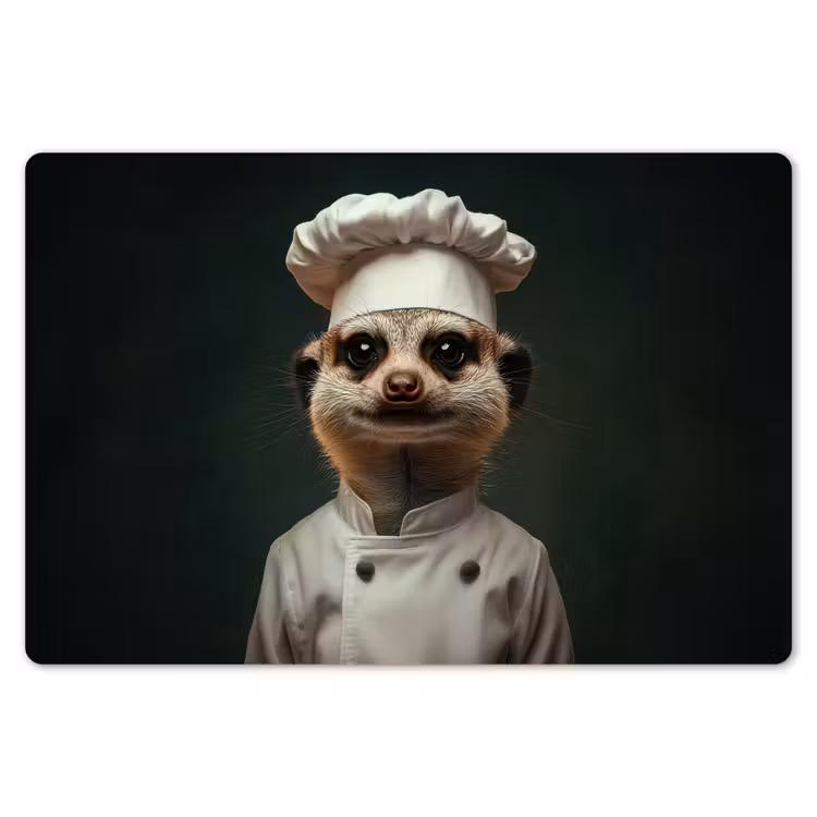 Placemat - 6 stuks - Dier - Kok - Stokstaartje — 7