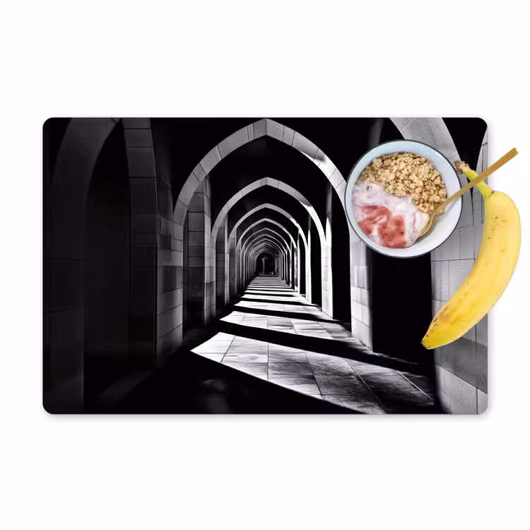 Placemat - 6 stuks - Gang - Bogen - Schaduw - Diepte — 1