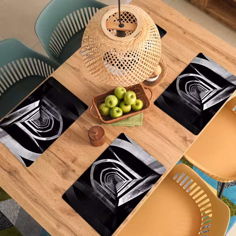 Placemat - 6 stuks - Gang - Bogen - Schaduw - Diepte — 6