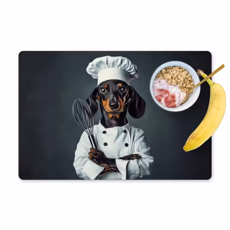 Placemat - 6 stuks - Hond - Garde - Kok — 1