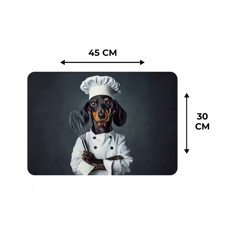 Placemat - 6 stuks - Hond - Garde - Kok — 3