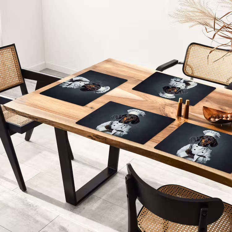 Placemat - 6 stuks - Hond - Garde - Kok — 5