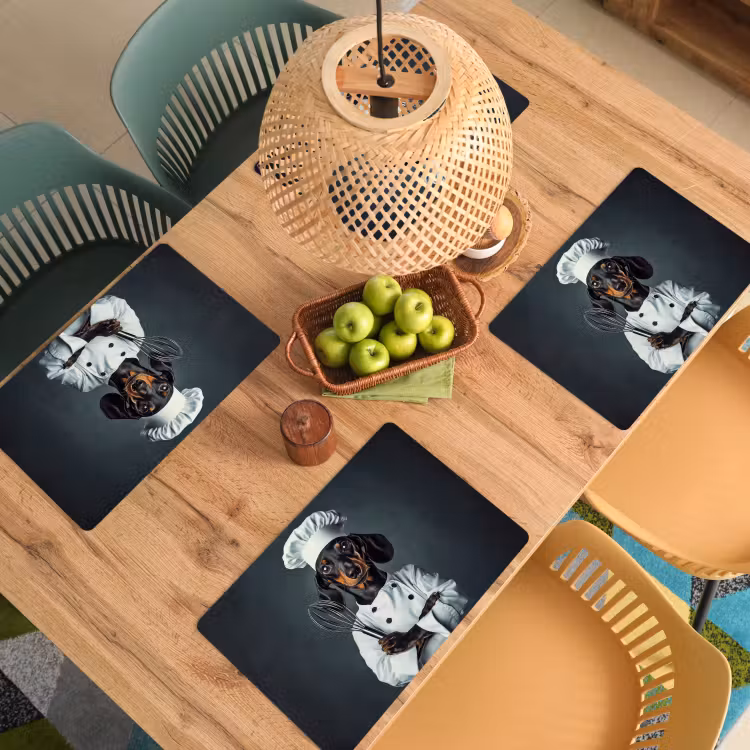 Placemat - 6 stuks - Hond - Garde - Kok — 6