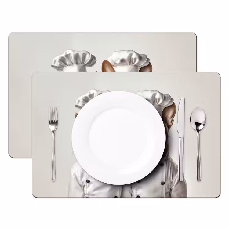 Placemat - 6 stuks - Kat - Hond - Kokskleding — 2