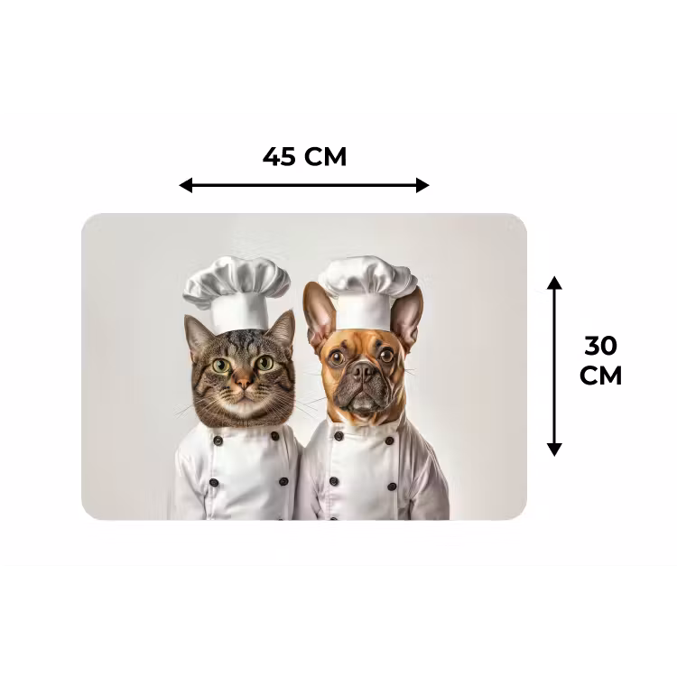 Placemat - 6 stuks - Kat - Hond - Kokskleding — 3