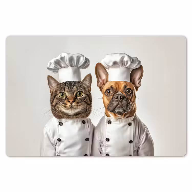 Placemat - 6 stuks - Kat - Hond - Kokskleding — 7