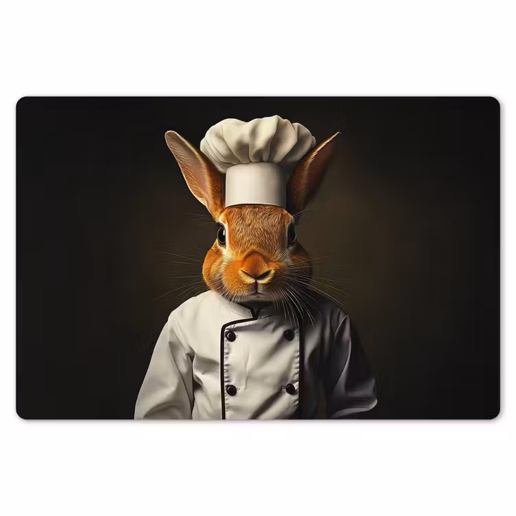 Placemat - 6 stuks - Konijn - Kok - Dier — 7
