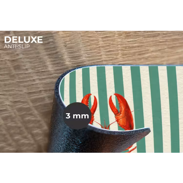 Placemat - 6 stuks - Kreeft - Strepen - Realistisch - Zomers — 4