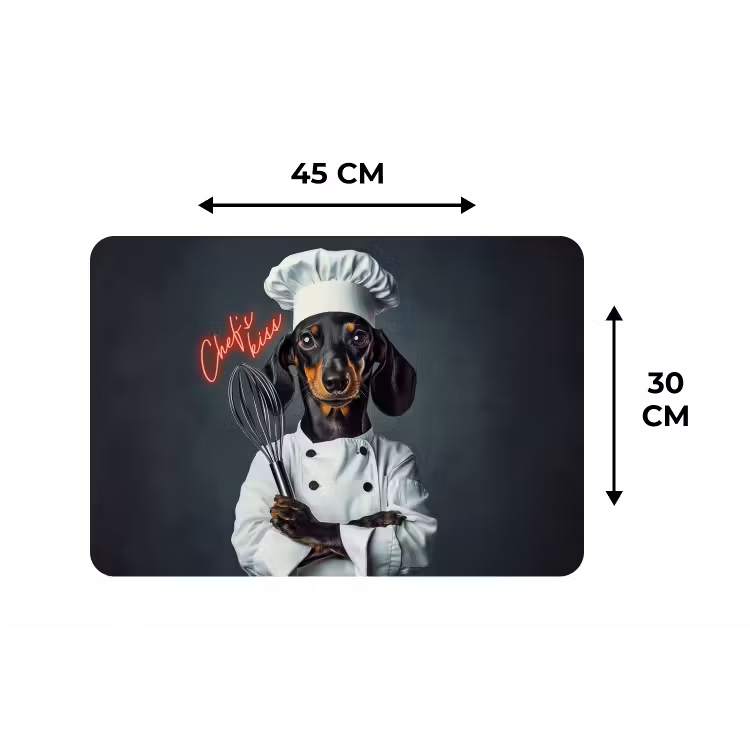 Placemat - 6 stuks - Quote - Neon - Hond - Kokskleding — 3