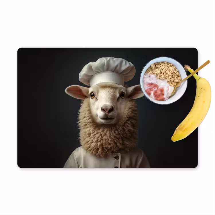 Placemat - 6 stuks - Schaap - Wol - Kok — 1