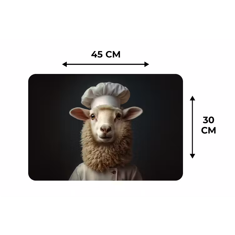 Placemat - 6 stuks - Schaap - Wol - Kok — 3