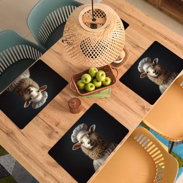 Placemat - 6 stuks - Schaap - Wol - Kok — 6