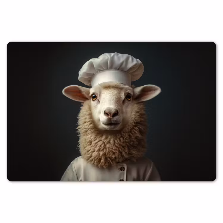 Placemat - 6 stuks - Schaap - Wol - Kok — 7