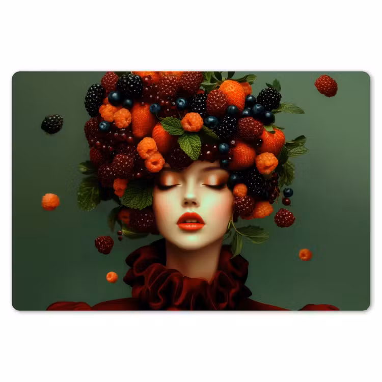 Placemat - 6 stuks - Vrouw - Aardbeien - Frambozen - Bramen - Bessen — 7