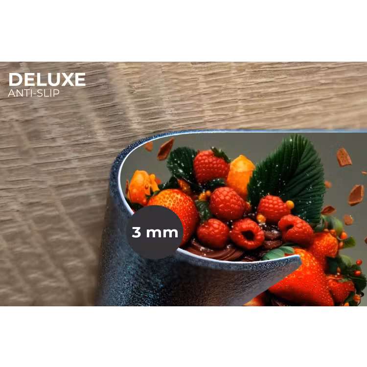Placemat - 6 stuks - Vrouw - Chocolade - Frambozen - Aardbeien - Koekjes — 4