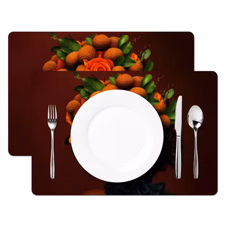 Placemat - 6 stuks - Vrouw - lychee - exotisch — 2