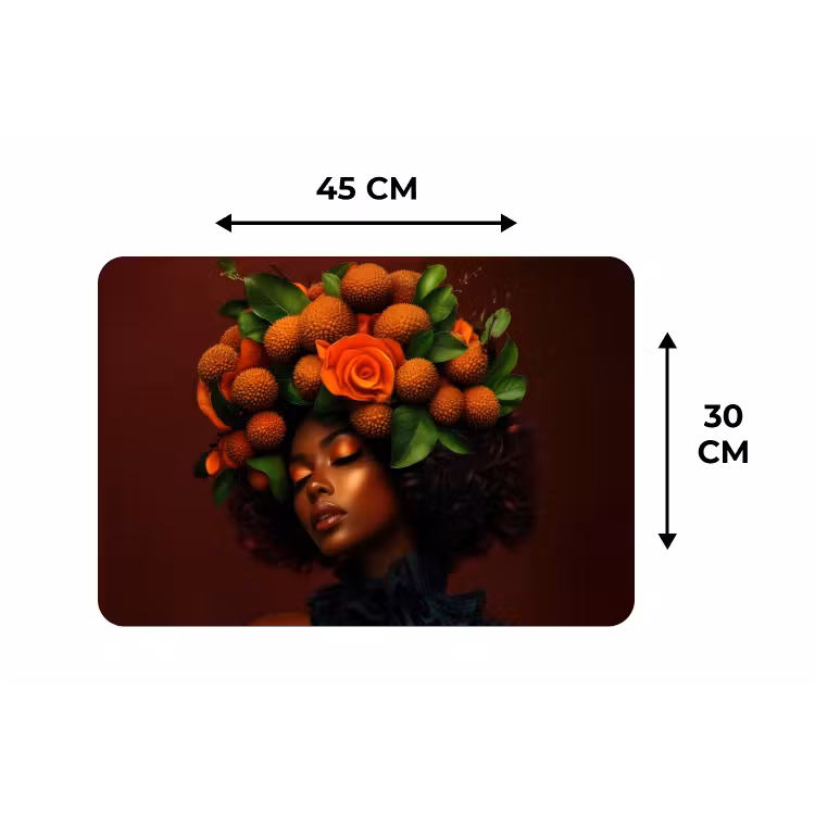 Placemat - 6 stuks - Vrouw - lychee - exotisch — 3