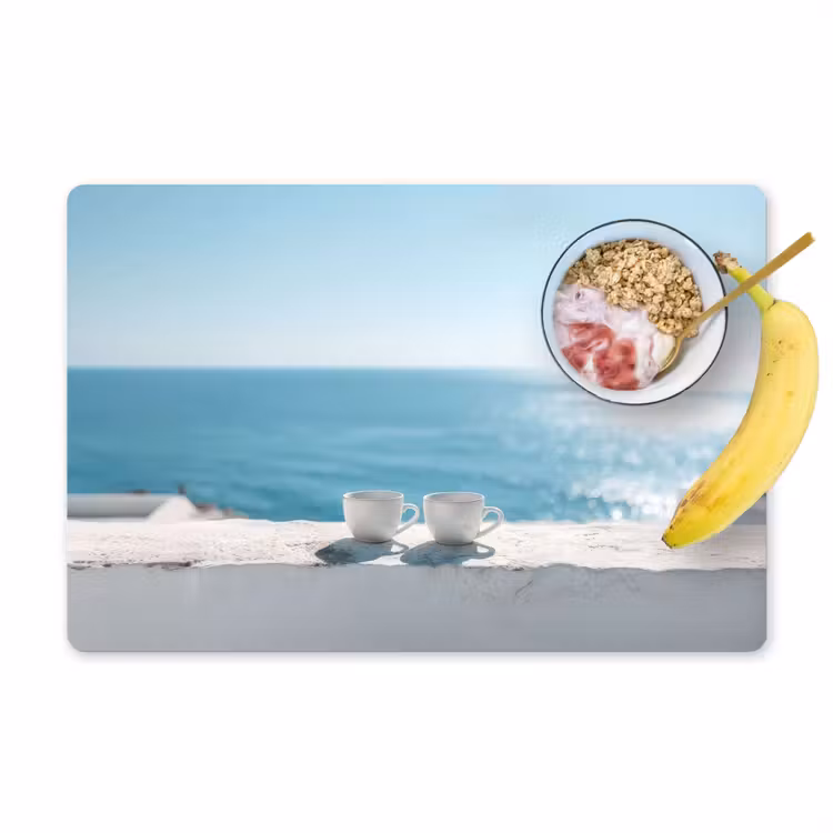 Placemat - 6 stuks - Zee - Koffiekopjes - Zomers — 1