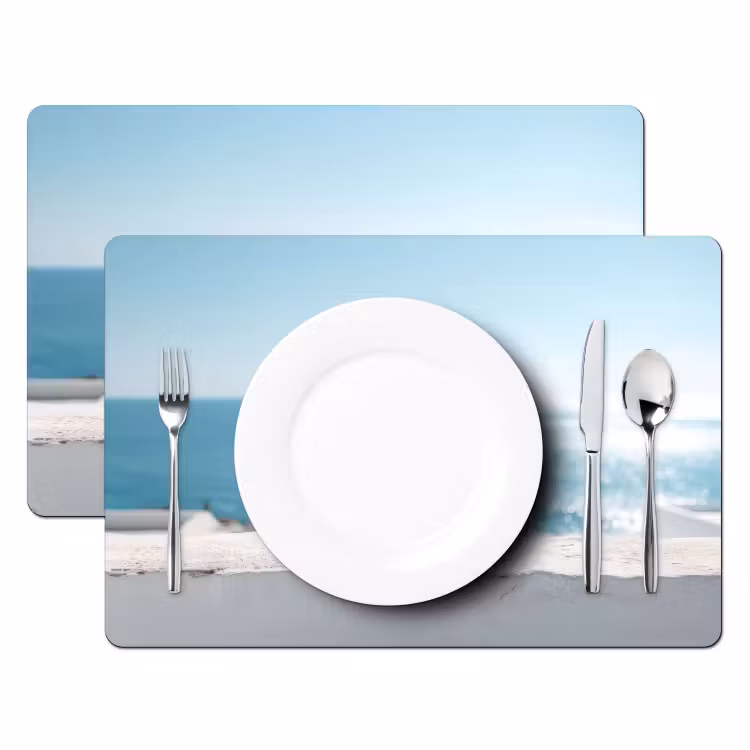 Placemat - 6 stuks - Zee - Koffiekopjes - Zomers — 2