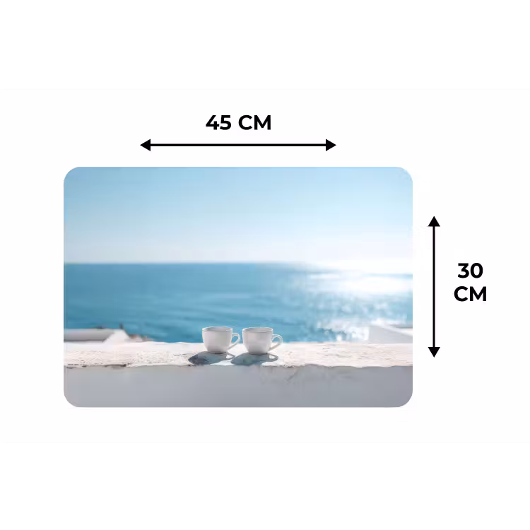 Placemat - 6 stuks - Zee - Koffiekopjes - Zomers — 3