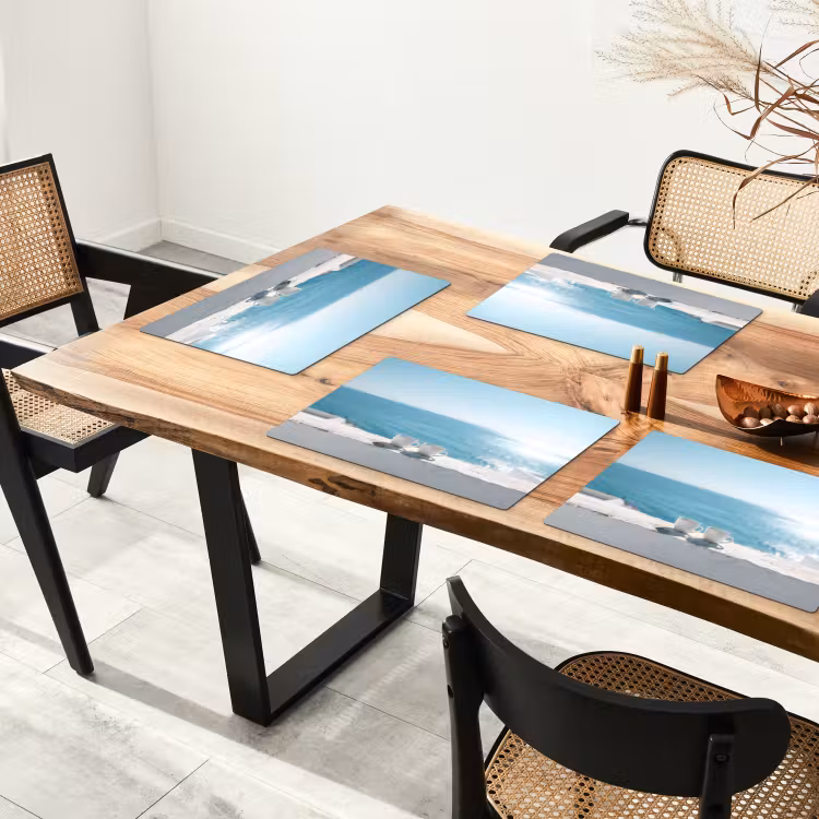 Placemat - 6 stuks - Zee - Koffiekopjes - Zomers — 5
