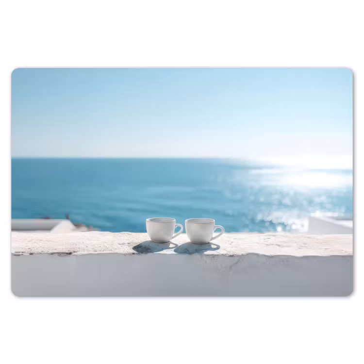Placemat - 6 stuks - Zee - Koffiekopjes - Zomers — 7