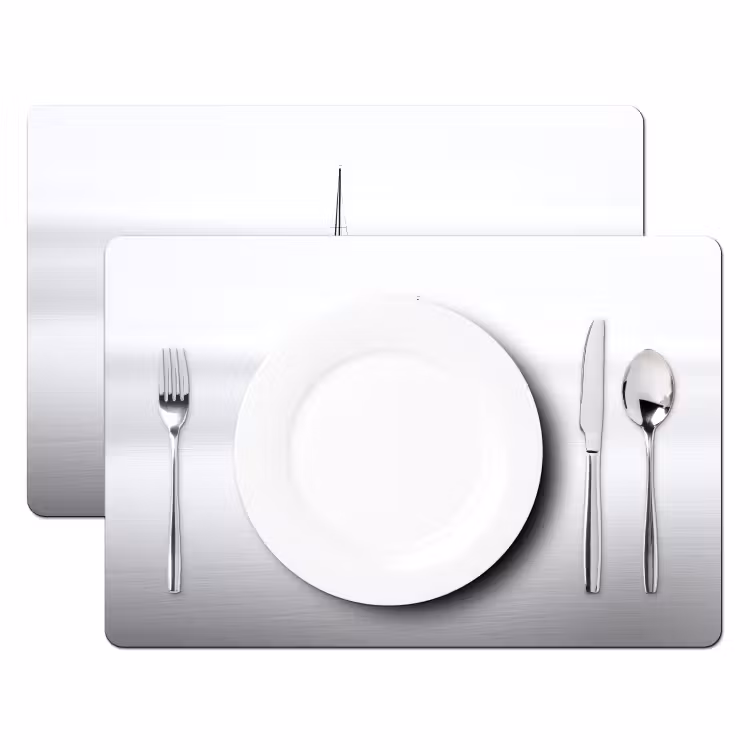 Placemat - 6 stuks - Zeilboot - Zwart - Water - Silhouet — 2
