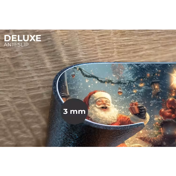 Placemat - 6 stuks - Kerstvreugde - Sneeuw - Kleurrijk — 4