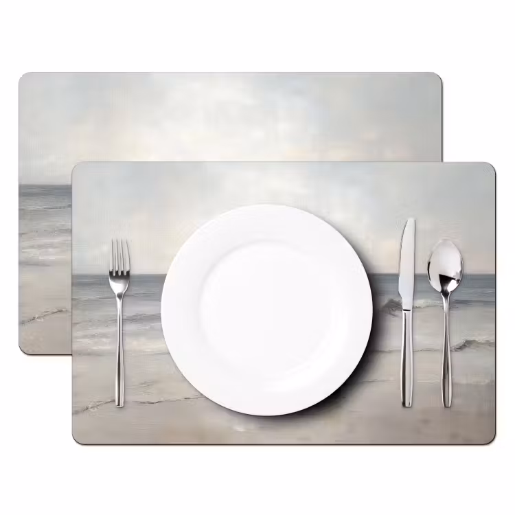 Placemat - 6 stuks - Roeiboot - Zee - Horizon — 2