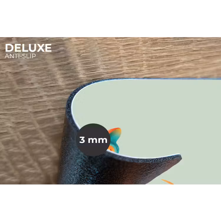 Placemat - 6 stuks - Staart - Dino - Minimalistisch - Blauw — 4